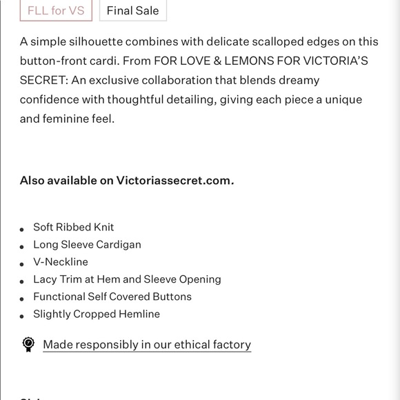 For love and lemons VS Nina cardigan with lace trim - Picture 4 of 7